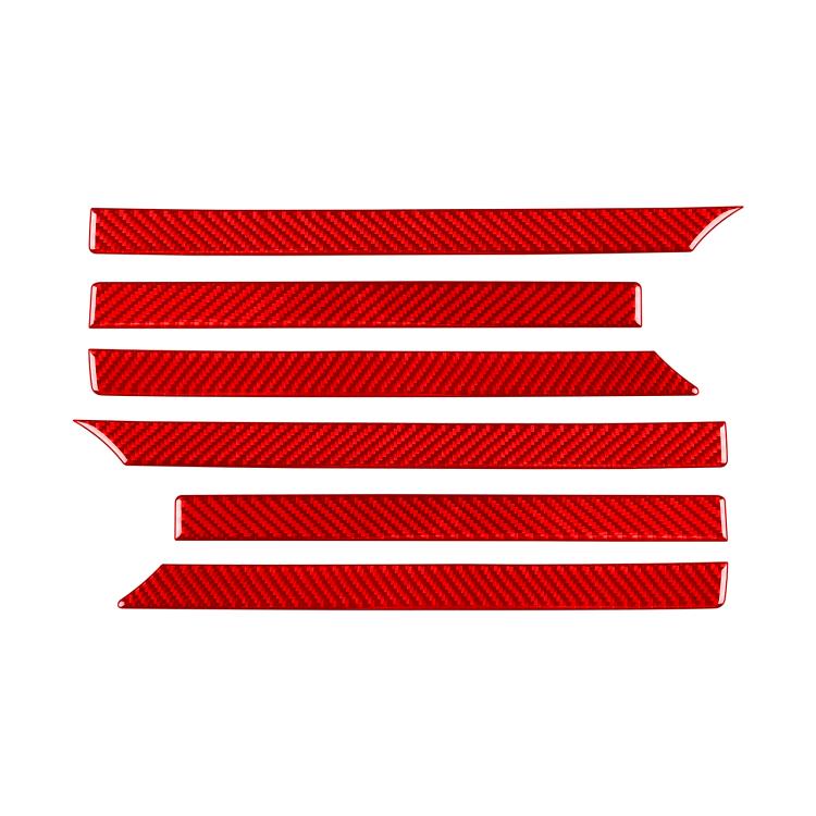 For Mercedes-Benz G-Class W463 6pcs /Set Grille Decorative Sticker(Red) - Car Interior Mouldings by buy2fix | Online Shopping UK | buy2fix