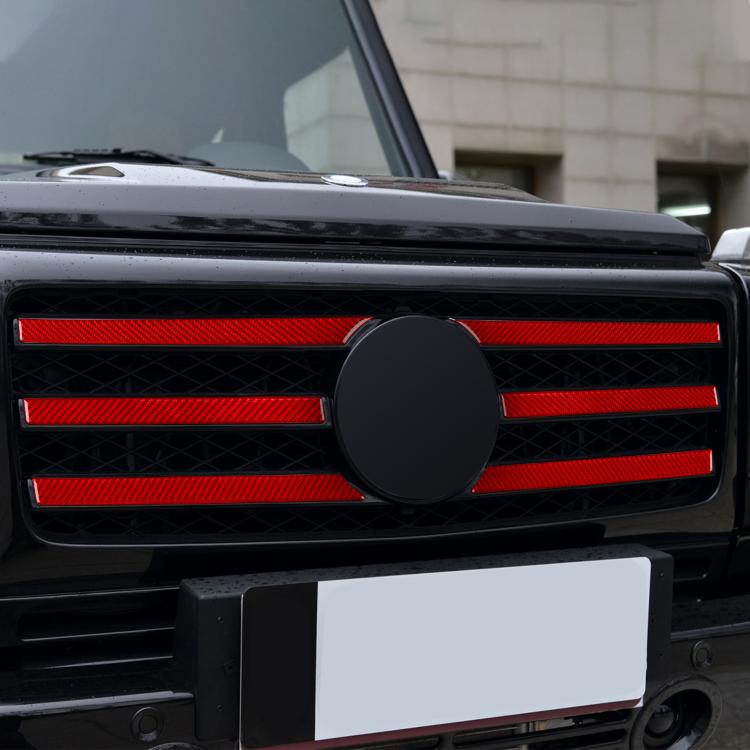 For Mercedes-Benz G-Class W463 6pcs /Set Grille Decorative Sticker(Black) - Car Interior Mouldings by buy2fix | Online Shopping UK | buy2fix