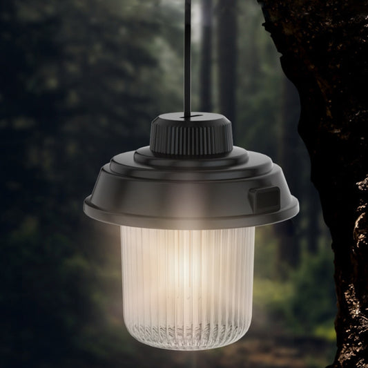Outdoor LED Camping Light Canopy Hanging Lamp Portable Camping Tent Lights, Style: Charging Model Black by buy2fix