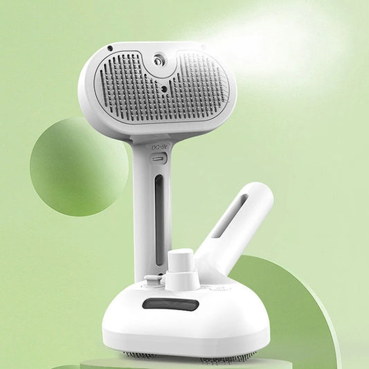 RK56 USB Charging Spray Pet Grooming Comb Cat and Dog Hair Removal Tool Pet Products(Green) by buy2fix