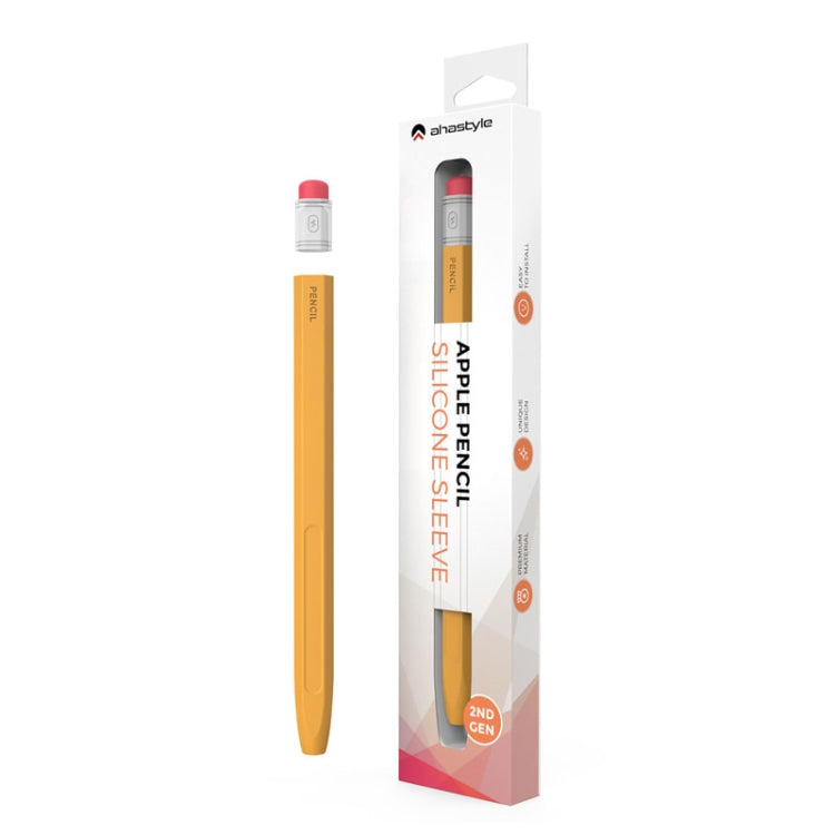 For Apple Pencil 2 AhaStyle PT180-2 Retro Stylus Protective Case Drop Proof Capacitive Pen Cover(Purple) by AhaStyle