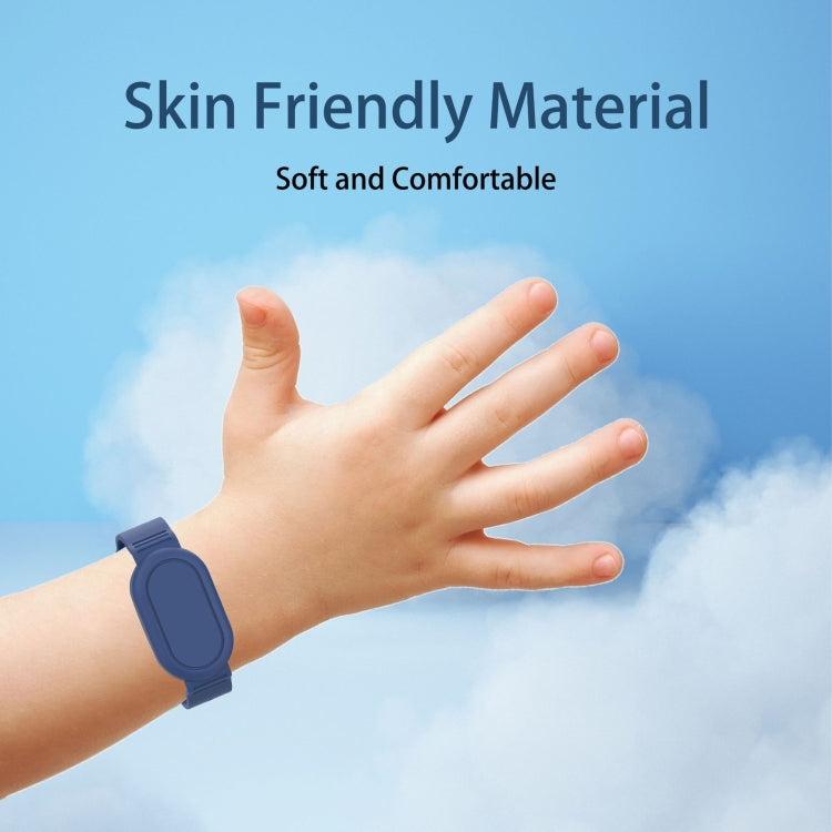 For Samsung Galaxy SmartTag 2 Bracelet Silicone Protective Case Positioning Anti Loss Tracker Life Waterproof Wristband(Black) by buy2fix