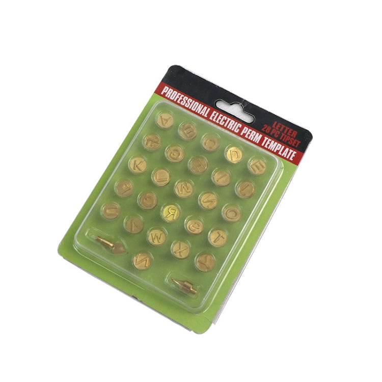 28 In 1 Wood Burning Solder Tips Uppercase Alphabet Chiseled Tips Blades Pyrography Tool by buy2fix