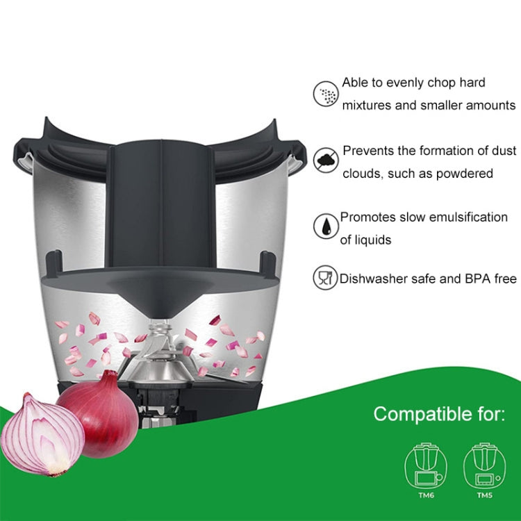For Thermomix TM5 / TM6 Kitchen Machine Anti-Splash Protective Cover Crushing Mixing Cap(Grey) - Food Disposer Parts by buy2fix | Online Shopping UK | buy2fix