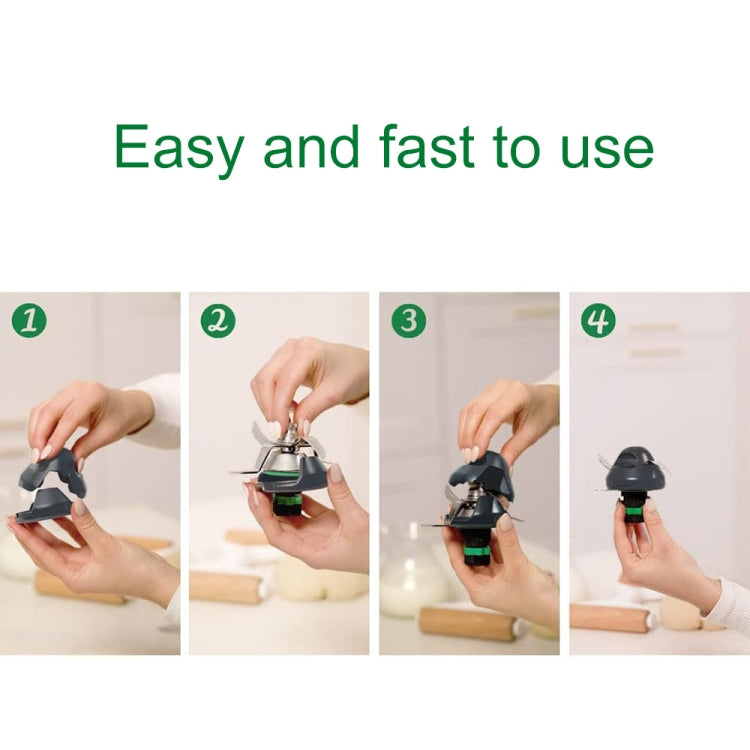 For Thermomix TM5 / TM6 Kitchen Machine Kneading Dough Blade Isolation Protective Cover(Black) - Food Disposer Parts by buy2fix | Online Shopping UK | buy2fix