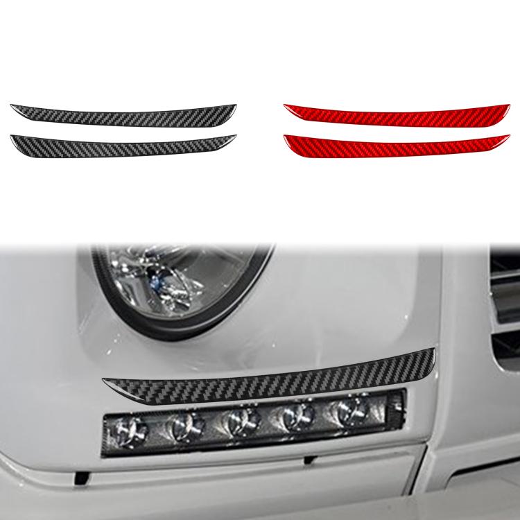 For Mercedes-Benz G-Class W463 2pcs /Set Eyebrow Sticker(Red) - Car Interior Mouldings by buy2fix | Online Shopping UK | buy2fix