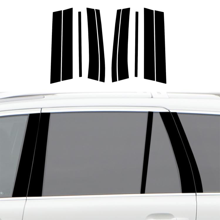 For 2003-2014 Volvo XC90 10pcs /Set Universal B-pillar Decorative Sticker for Left and Right Drive(Black) - Car Interior Mouldings by buy2fix | Online Shopping UK | buy2fix