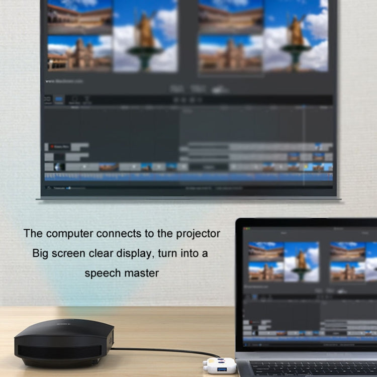 3 In 1 Type-C Docking Station USB Hub For iPad / Phone Docking Station, Port: 3H HDMI+PD+USB3.0 Pink by buy2fix