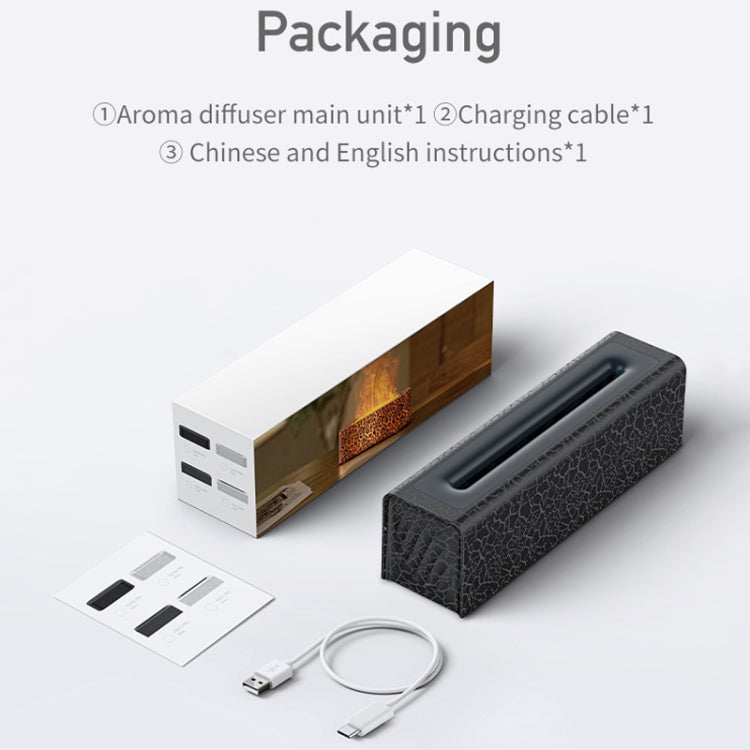 Lava Flame Aromatherapy Machine Air Atomizing Humidifier With Colorful Light, Model: DQ709 PRO Black by buy2fix