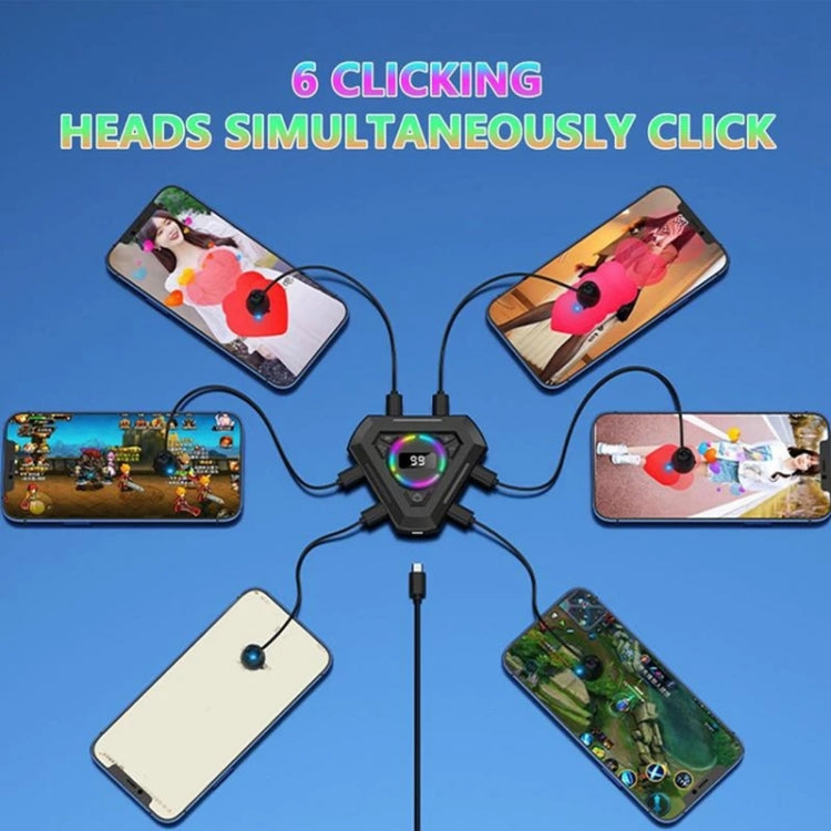 G50 Screen Tapper Cell Phone Tapper Live Streaming Aid Mute Analog Finger Tapping, Specification: 1 Drag 4 - Other Accessories by buy2fix | Online Shopping UK | buy2fix