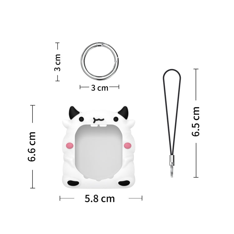 For Tamagotchi Uni (2023) Pet Game Console Silicone Protective Case(White Cow) - Cases by buy2fix | Online Shopping UK | buy2fix