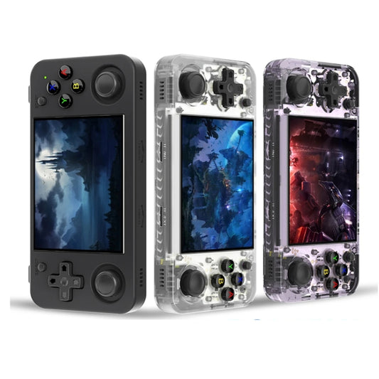 ANBERNIC RG35XX H Handheld Game Console 3.5 Inch IPS Screen Linux System 64GB+128GB(Transparent White) by ANBERNIC