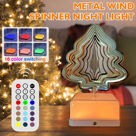 16 Colors 3D Rotating Bedside Lamp Night Light LED Rechargeable Ambient Light Decorative Ornament, Style: Snowflake by buy2fix