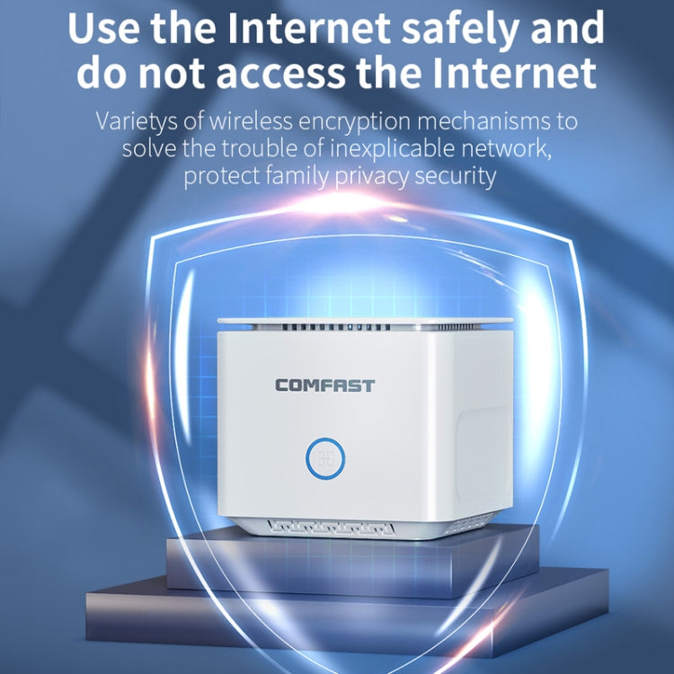 COMFAST CF-WR651AC AC1200 Mesh Wireless Router 2.4G&5G Wi-Fi Repeater Amplifier - Wireless Routers by COMFAST | Online Shopping UK | buy2fix