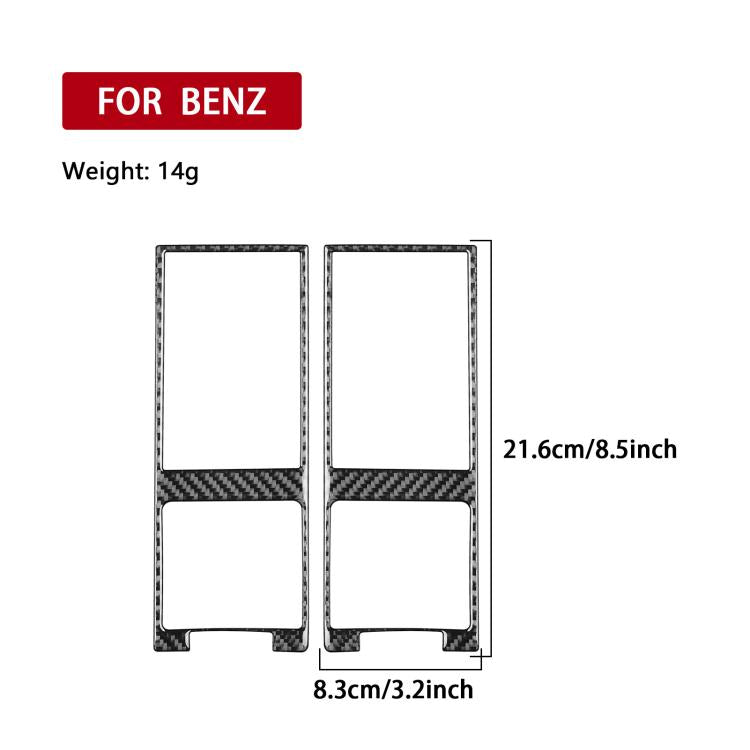 For Mercedes-Benz G-Class W463 2pcs /Set Both Sides Air Vent Decoration Stickers(Black) - Car Interior Mouldings by buy2fix | Online Shopping UK | buy2fix