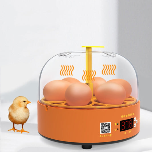 6-Eggs Small Household Experimental Children Smart Chicken Incubators, Spec: Dual-electric Automatic UK Plug by buy2fix