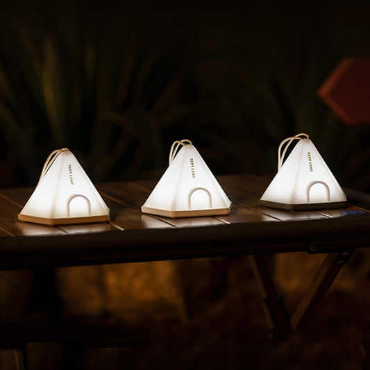 ZAY-L05 Tent-Shape USB Charging Timer Night Light Wild Camping Atmosphere Light(White) by buy2fix
