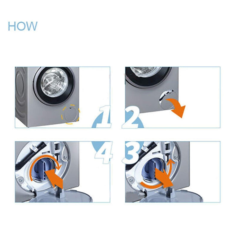 For Siemens Bosch WM1095/1065 WD7205 Washing Machine Drainage Pump Drain Outlet Seal Cover Plug(Blue) by buy2fix