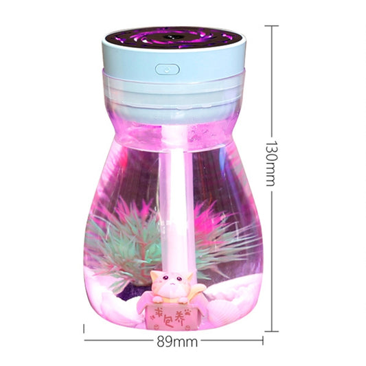 FH-068 Mini USB Car Home Colorful Light Bottle Micro Landscape Humidifier(White) by buy2fix