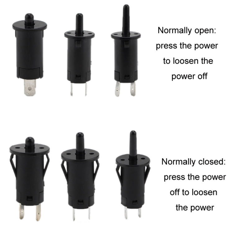 3pcs Refrigerator Door Light Switch Wardrobe Door Self-reset Switch, Size: Normally Open 4.6mm - Refrigerator Parts by buy2fix | Online Shopping UK | buy2fix