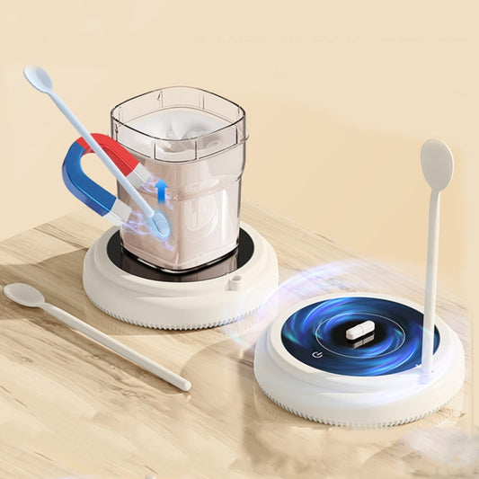 10000rpm/Min Magnetic Levitation Electric Coffee Stirrer Milk Shaker With Cup Gift Box(White) by buy2fix