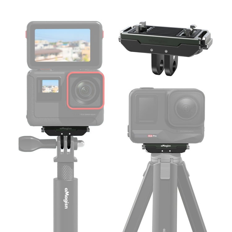 For Insta360 Ace / Ace Pro / X5 aMagisn Metal Magnetic Quick Release Sports Camera Accessories - Others by aMagisn | Online Shopping UK | buy2fix
