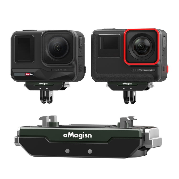 For Insta360 Ace / Ace Pro / X5 aMagisn Metal Magnetic Quick Release Sports Camera Accessories - Others by aMagisn | Online Shopping UK | buy2fix