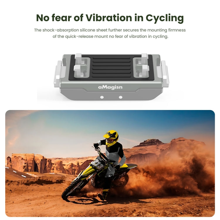 For Insta360 Ace / Ace Pro / X5 aMagisn Metal Magnetic Quick Release Sports Camera Accessories - Others by aMagisn | Online Shopping UK | buy2fix