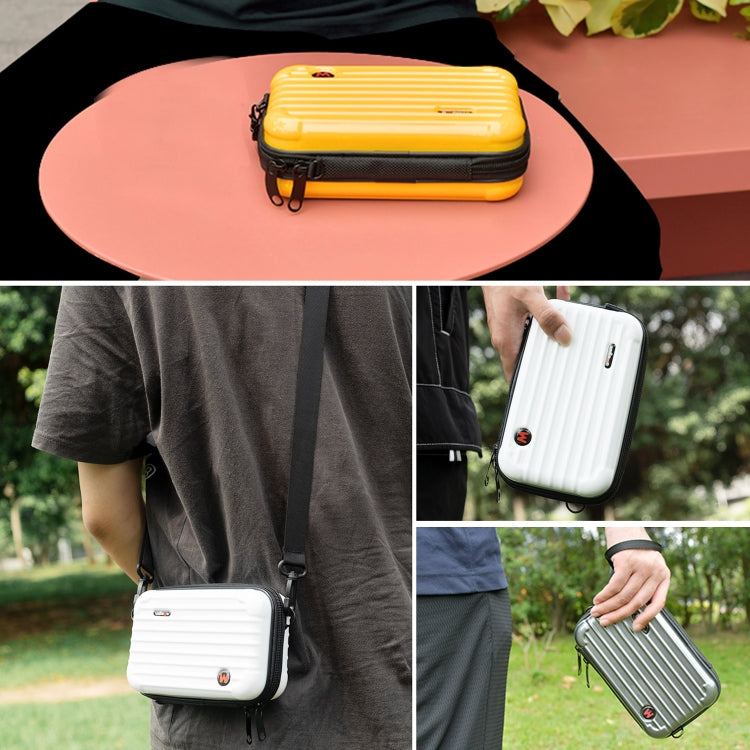 For DJI Osmo Pocket 3 aMagisn Small Organizer Bag Sports Camera Protective Accessories(Pearl White) by aMagisn