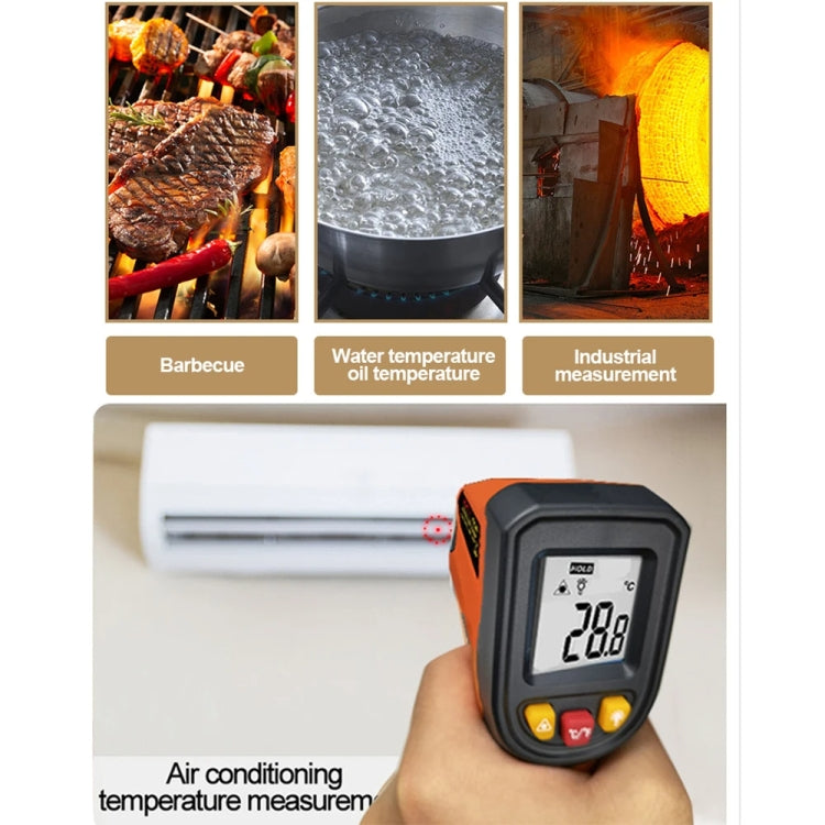 NJTY Digital Display High-Precision Infrared Thermometer For Bakery Kitchen Industry, Spec: T400A (Adjustable) by NJTY