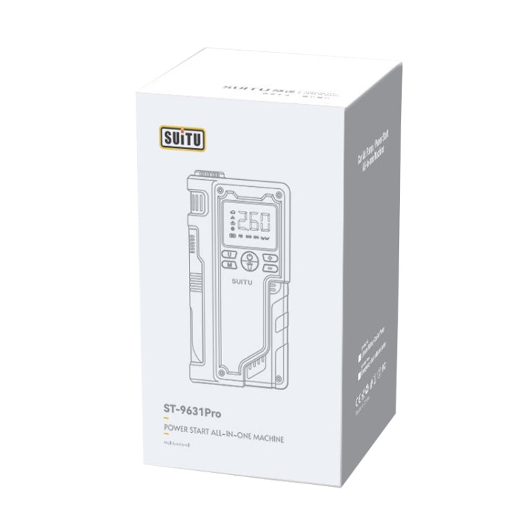 SUITU ST-9631 8pcs /Set Portable Outdoor Car Battery Emergency Start Power Car Inflatable Pump, Style: Ordinary Clip by SUITU