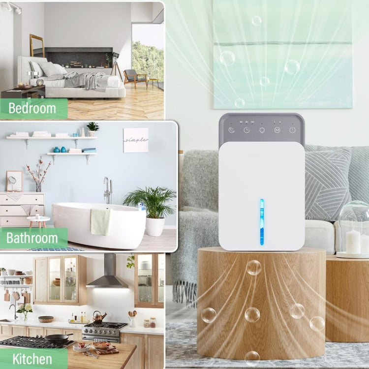 1500ml Semiconductor Dehumidifier with Automatic Defrost Function, Timer, Sleep Mode US Plug by buy2fix