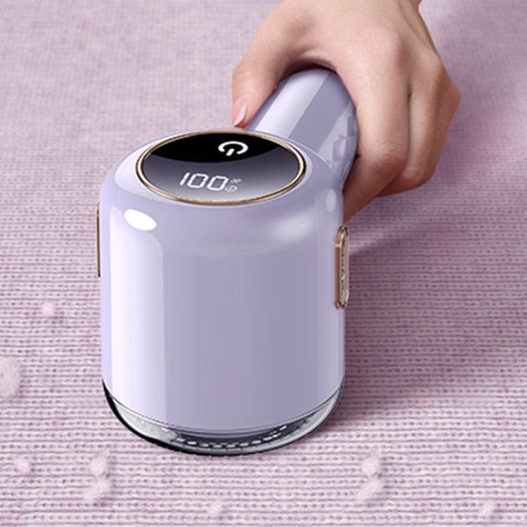 Electric Hair Ball Trimmer Household Hair Removal Ball Tool Shaver, Color: Charging-Purple by buy2fix