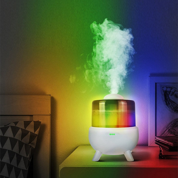 FS102 2L Ultrasonic Aromatherapy Colorful Night Light Desktop Humidifier, Spec: US Plug(White) by buy2fix