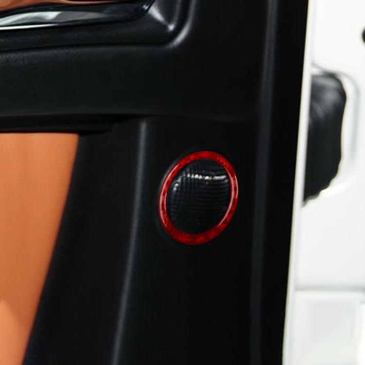 For Mercedes-Benz G-Class W463 2pcs /Set Rear Door Speaker Ring Sticker(Black) - Car Interior Mouldings by buy2fix | Online Shopping UK | buy2fix
