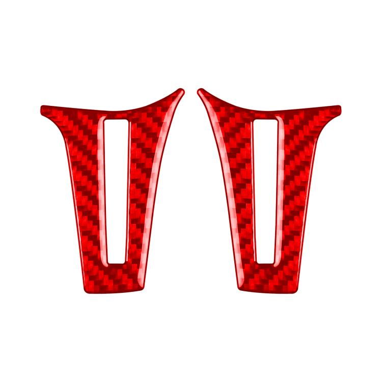 For Mercedes-Benz G-Class W463 2pcs /Set Steering Wheel Sticker(Red) - Car Interior Mouldings by buy2fix | Online Shopping UK | buy2fix