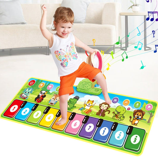110x36cm Children Piano Mat Footsteps Music Dancing Blanket Parent-Child Multifunctional Game Blanket by buy2fix