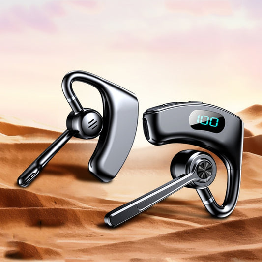 V600 On-Ear OWS Bone Conduction Gaming Noise Reduction Bluetooth Earphones(Black) by buy2fix