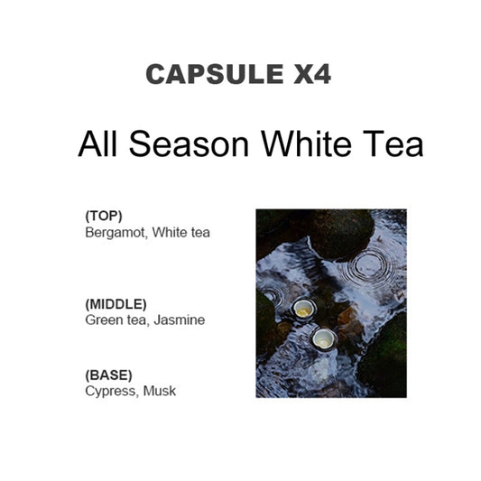 BEN.JACK 4pcs /Set Coffee Cup Air Outlet Aromatherapy Refill Tablets(All Season White Tea) by BEN.JACK