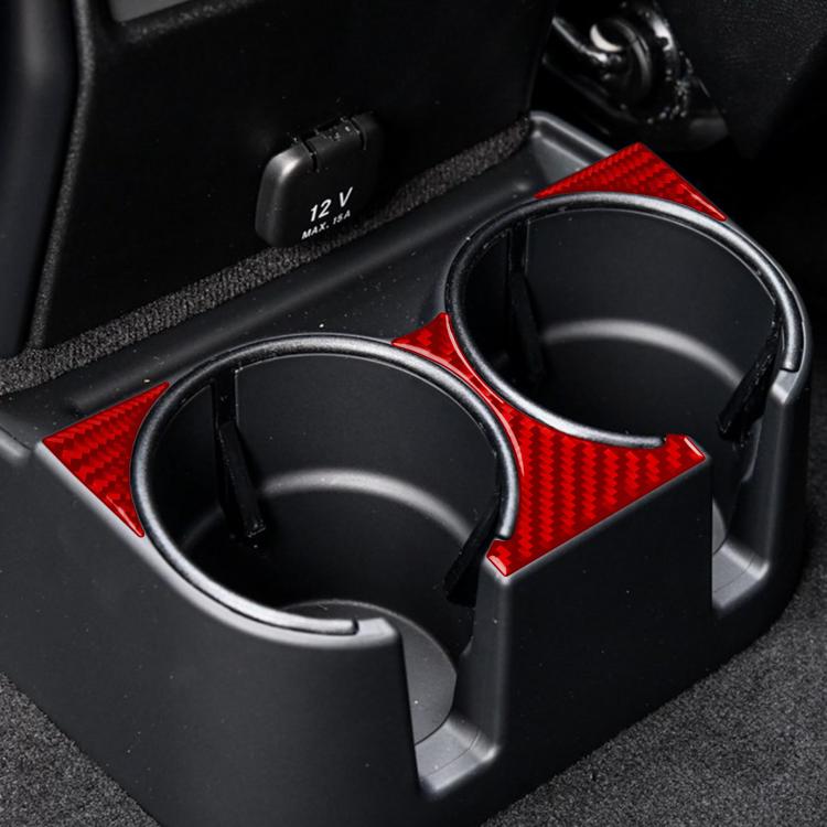 For Mercedes-Benz G-Class W463 3pcs /Set Rear Drain Cup Holder Sticker(Black) - Car Interior Mouldings by buy2fix | Online Shopping UK | buy2fix