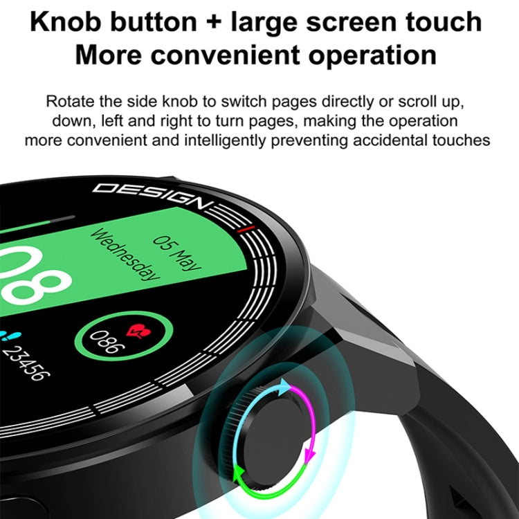 GT3Pro 1.28-Inch Health Monitoring Bluetooth Call Smart Watch With NFC, Color: Black Silicone - Smart Watches by buy2fix | Online Shopping UK | buy2fix