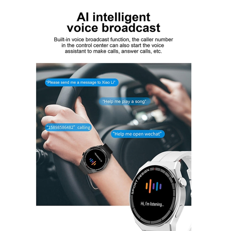 GT3Pro 1.28-Inch Health Monitoring Bluetooth Call Smart Watch With NFC, Color: Black Silicone - Smart Watches by buy2fix | Online Shopping UK | buy2fix