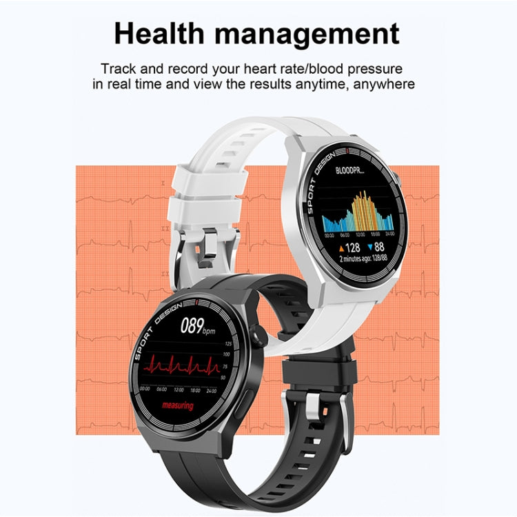 GT3Pro 1.28-Inch Health Monitoring Bluetooth Call Smart Watch With NFC, Color: Black Silicone - Smart Watches by buy2fix | Online Shopping UK | buy2fix