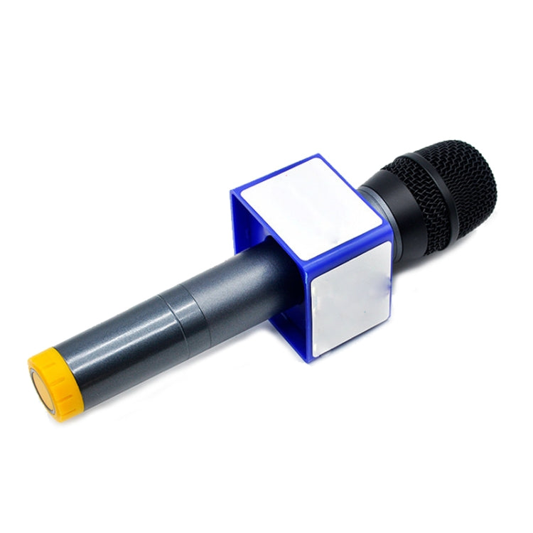 Interview Microphone Logo Flag Station, Spec: Square Blue by buy2fix