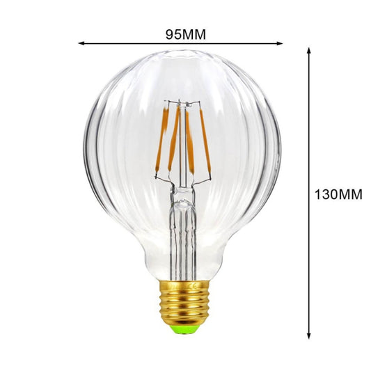 E27 Screw Port LED Vintage Light Shaped Decorative Illumination Bulb, Style: G95 Watermelon Transparent(220V 4W 2700K) by buy2fix