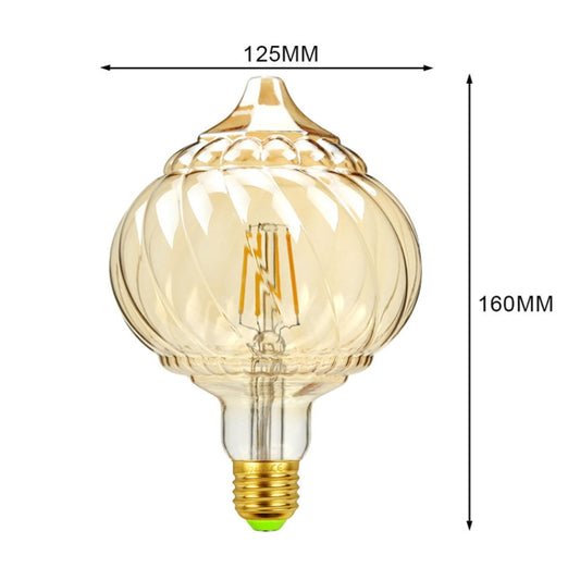 E27 Screw Port LED Vintage Light Shaped Decorative Illumination Bulb, Style: Pointed Pumpkin(220V 4W 2700K) by buy2fix