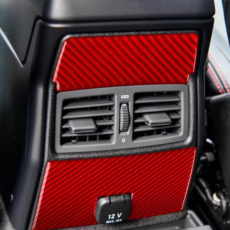 For Mercedes-Benz G-Class W463 2pcs /Set Rear Center Decoration Sticker(Red) - Car Interior Mouldings by buy2fix | Online Shopping UK | buy2fix