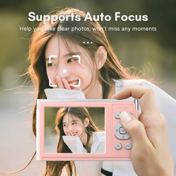 50 MP HD Camera 4K Video Retro Vlog Self-Shooting Camera(Pink) by buy2fix