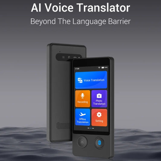 Hishell W12 144 Languages AI Voice Translator Smart Camera Translator Offline Dialogue Real-Time Mutual Translation(Black) by Hishell