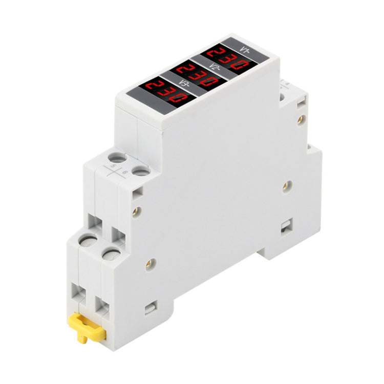 SINOTIMER SDM010 Modular Rail Type AC Three-Phase Digital Voltmeter Electronic Instrumentation by SINOTIMER